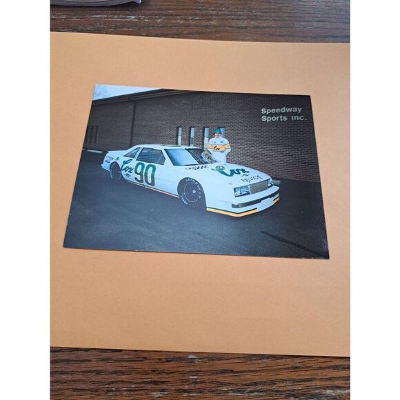 Vintage Ed Berrier NASCAR Driver Card #90 Buick Outdoor Wood 7x5 Cox Sponsor - Picture 1 of 2